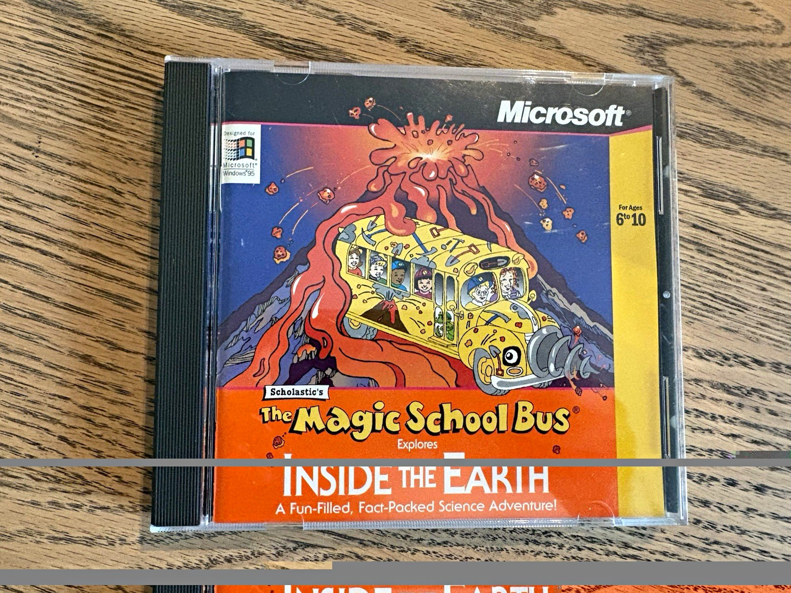 Magic School Bus Explores Inside the Earth PC CD-ROM Microsoft Complete
