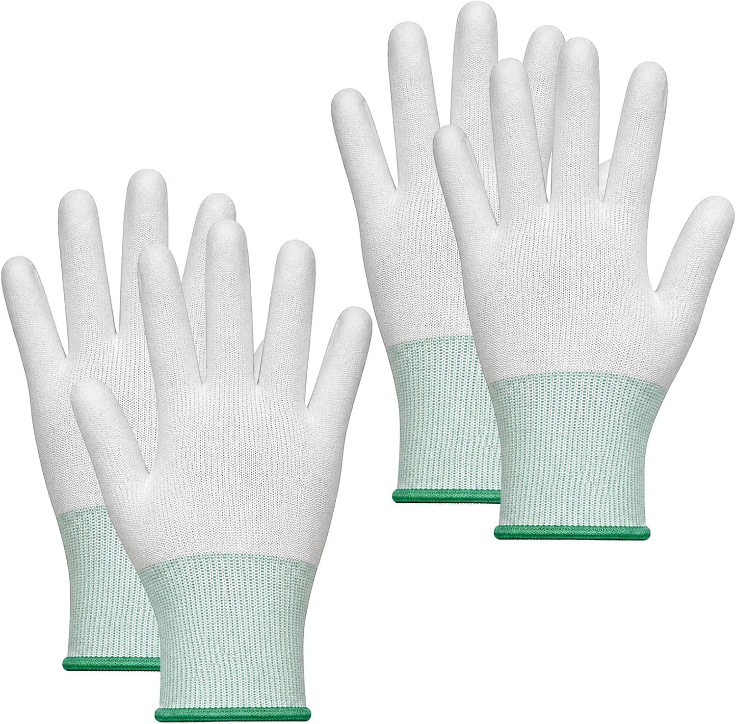 4 Pcs Quilting Gloves for Quilters, White Quilting Gloves for Free-Motion Sewing