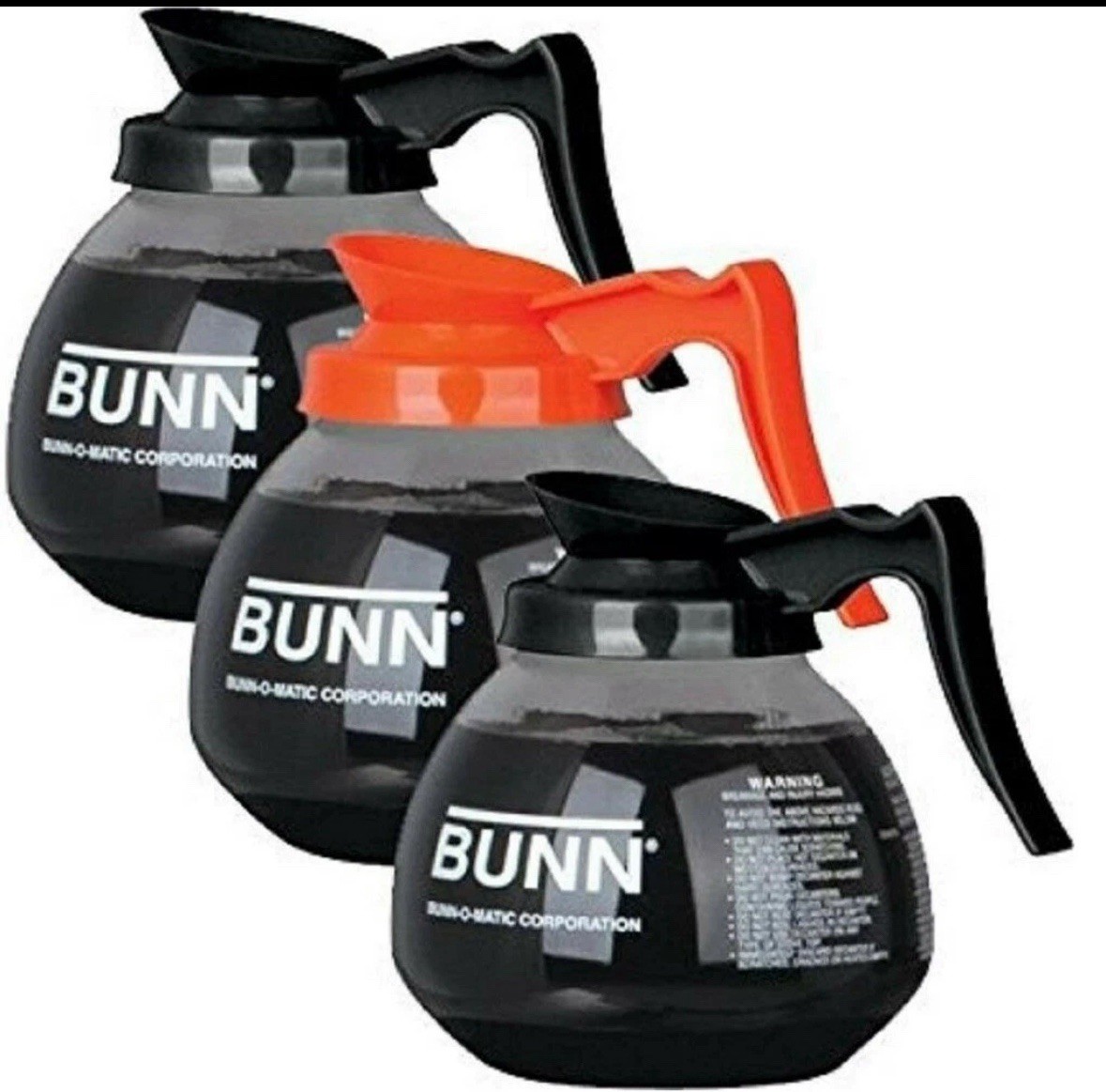 BUNN coffee pots  set of 3