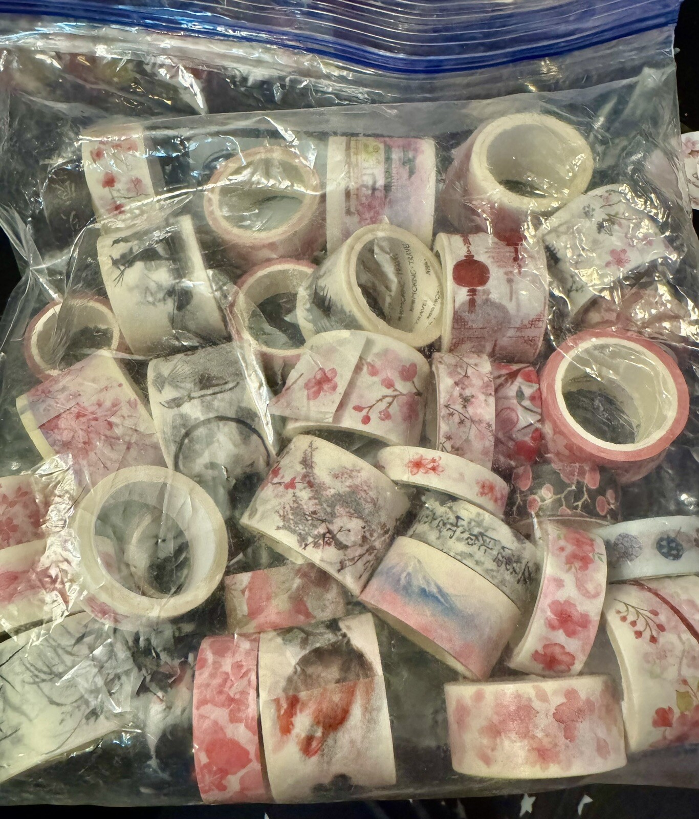 Huge 1 Gal Bag Of Japanese Tape Over 40 Roles