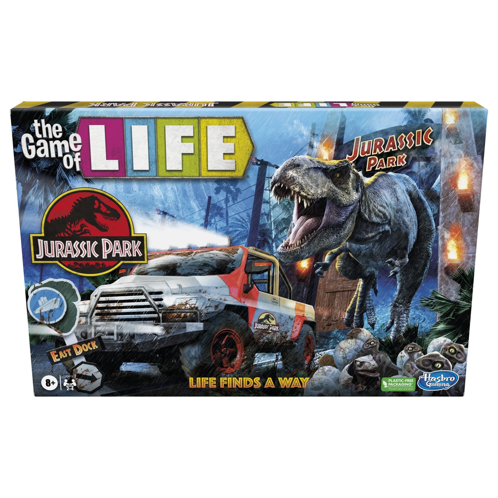 The Game of Life Jurassic Park Edition Family Board Game for Ages 8 and Up