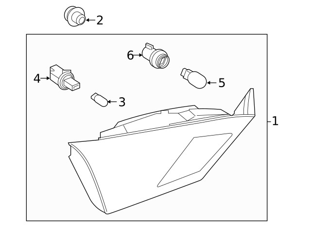 Genuine Nissan Backup Lamp Bulb Socket 26254-6CA0A