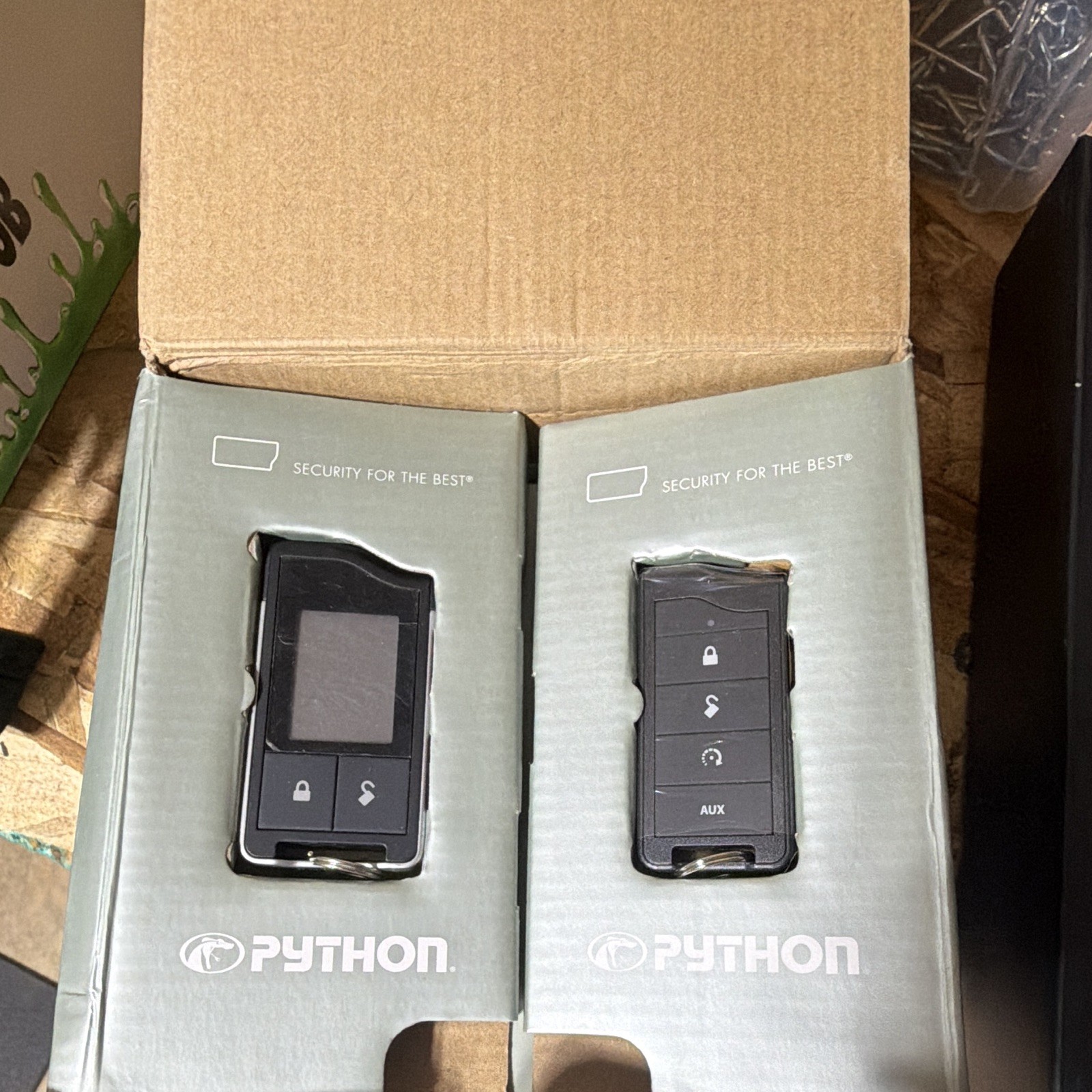 Python 5706P 2-Way LCD Remote Start Kit Keyless Entry Car Alarm System
