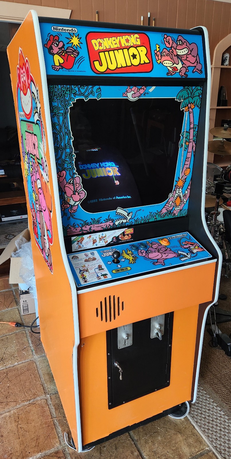 Donkey Kong Jr. Video Arcade Game Machine Nintendo RECAPPED WORKING ORIGINAL