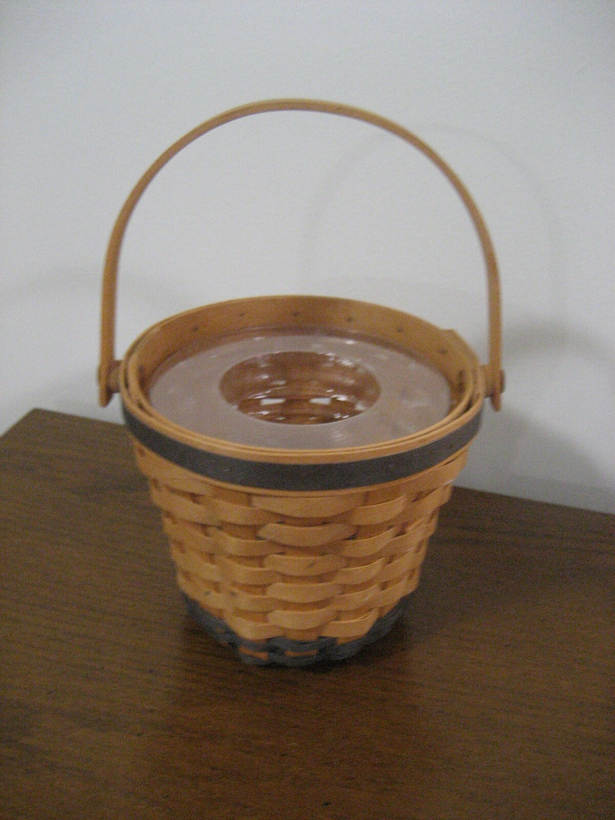LONGABERGER 1999 May Daisy Basket with Swing Handle and Protector Set