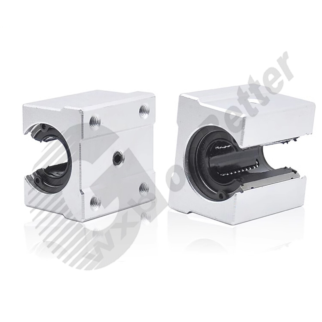 SBR-UU Open Linear Motion Ball Bearing Slide Pillow Block 12mm~50mm 3D Printer