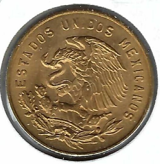 1965 Mexico Uncirculated Five Centavo Coin