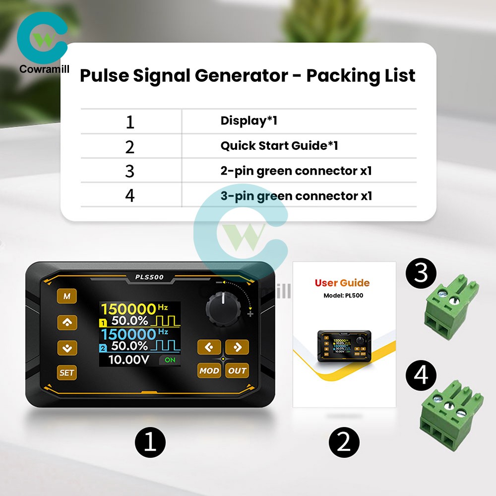 PLS500 Dual-Channel Pulse PWM Signal Generator Adjustable Programmable Dead zone