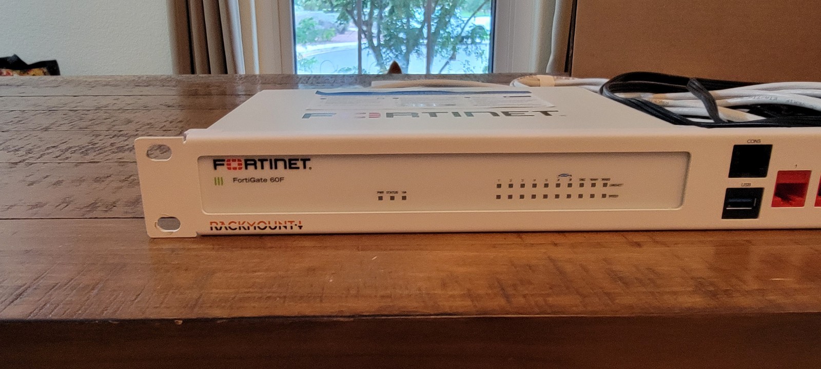 Fortinet FortiGate 60F FG-60F Firewall + Rackmount.IT RM-FR-T10 Bundle