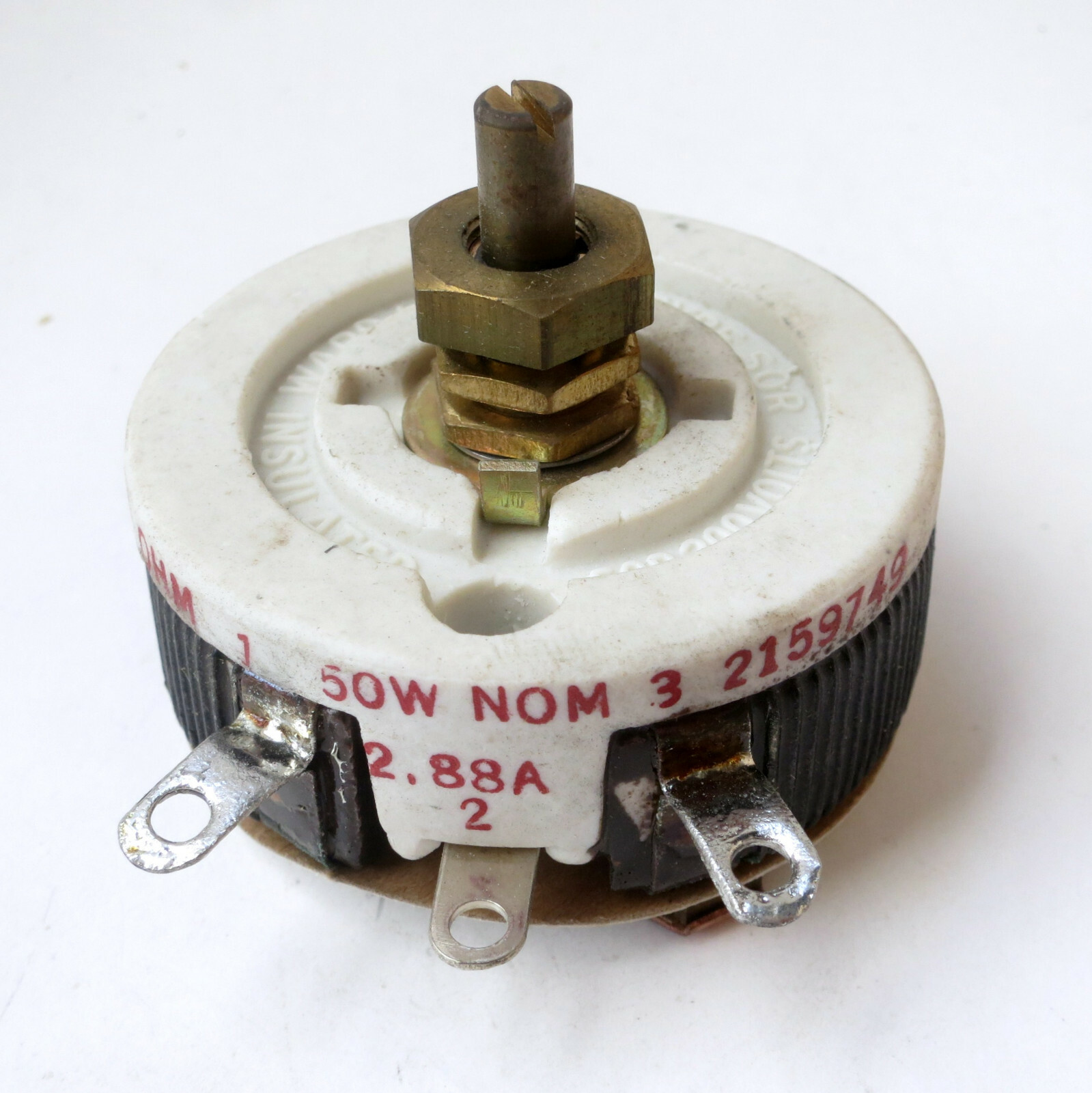 6 ohm 50 watt rheostat made by Ward Leonard