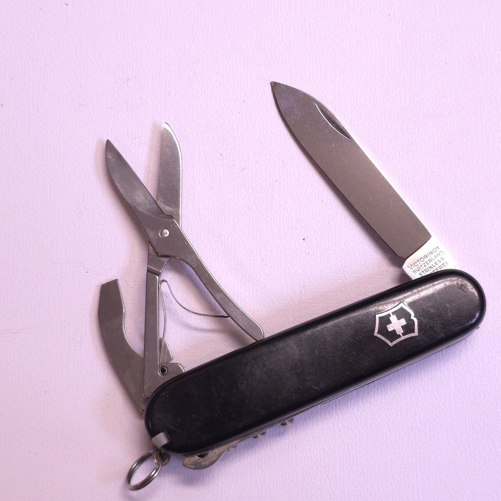 VICTORINOX SWISS ARMY KNIFE COMPACT 91MM 2 LAYER KNIFE SCISSORS BLACK