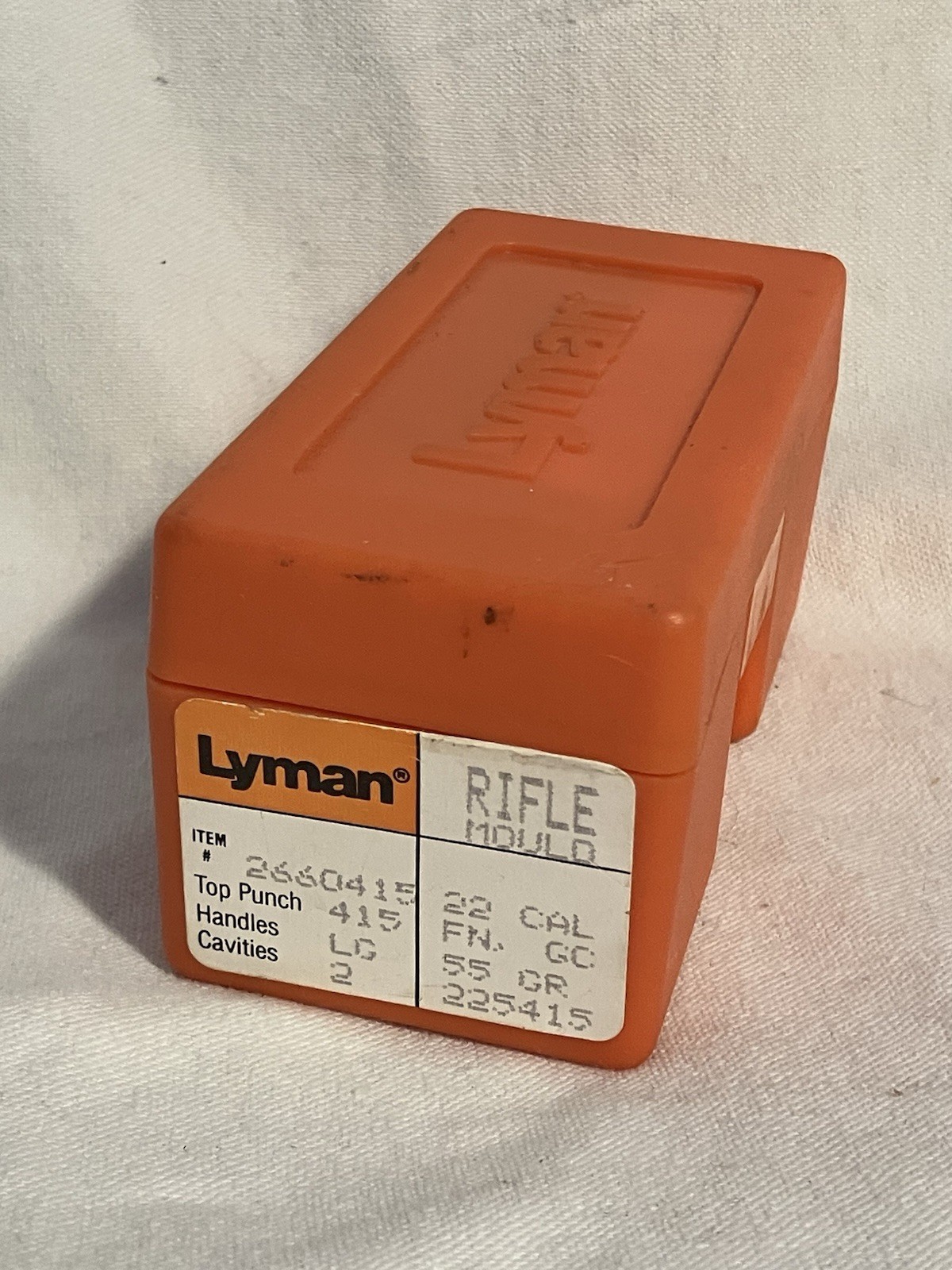 Vintage Lyman Bullet Mold Mould Double 2 Cavity #225415 22 Cal .223 55 gr