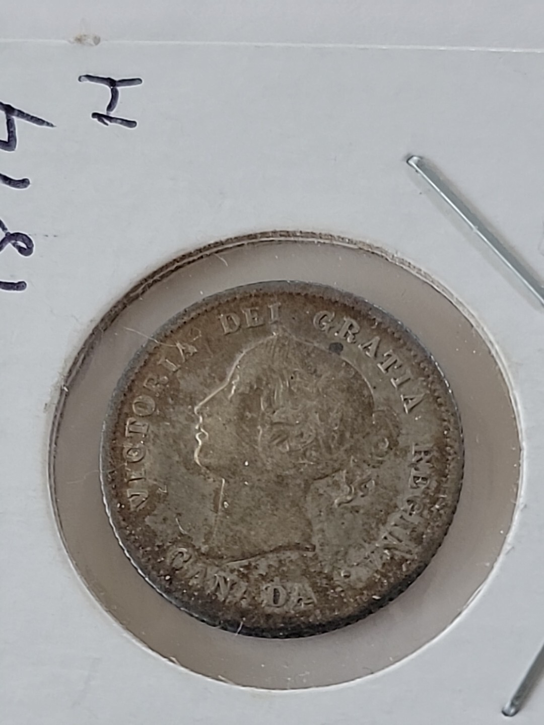 Canada 1874-H Silver 5 Cents 1964