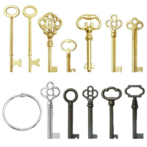 Universal Skeleton Key Set - 12PCS Hollow Barre Skeleton Keys Replacement for