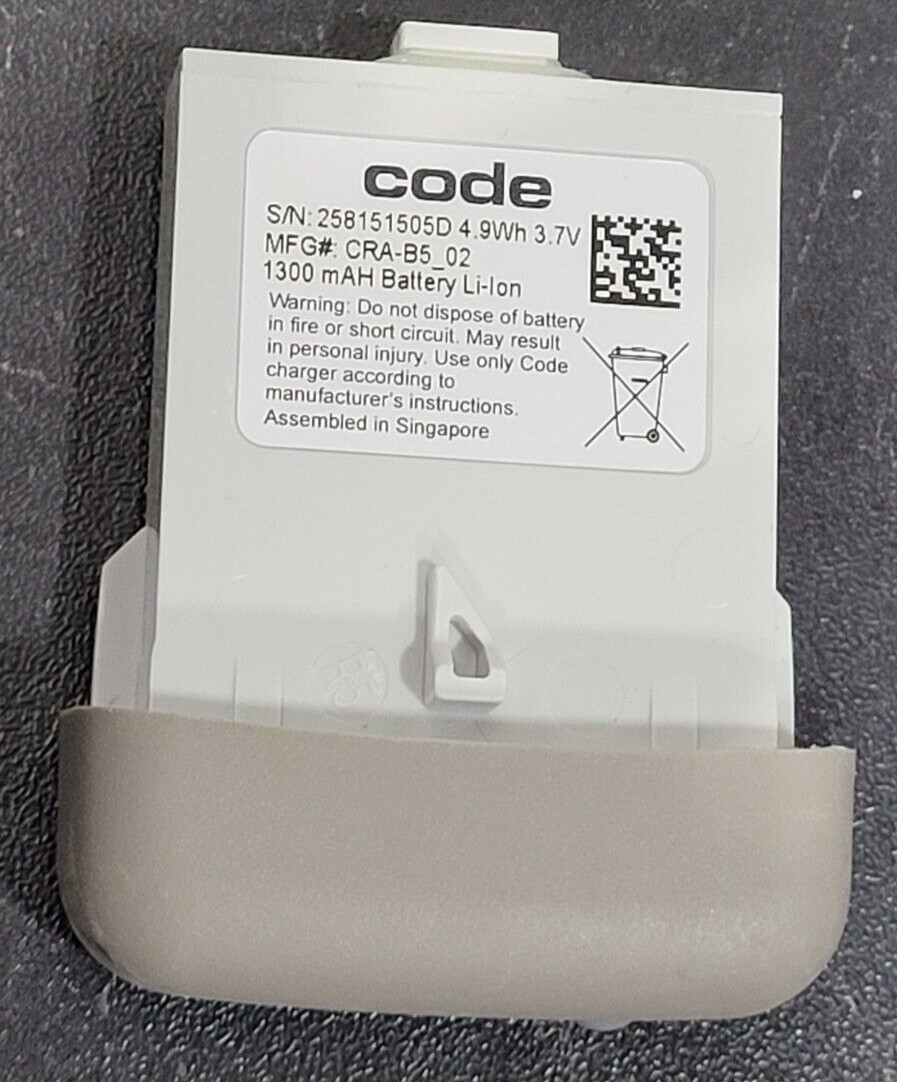 Genuine OEM Battery for the Code CR2600 scanner 1300 mAh