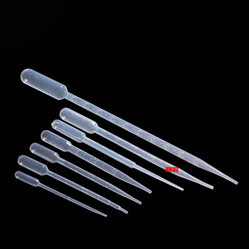 1ml/3ml/5ml Clear Plastic Pasteur Pipettes Dropper Liquid Transfer Lab Eye Straw