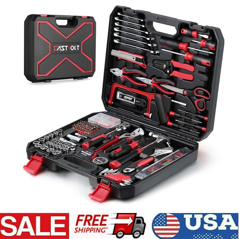218-Piece Household Tool Kit Auto Repair Tool Set Tool Kits for Home Repairs US