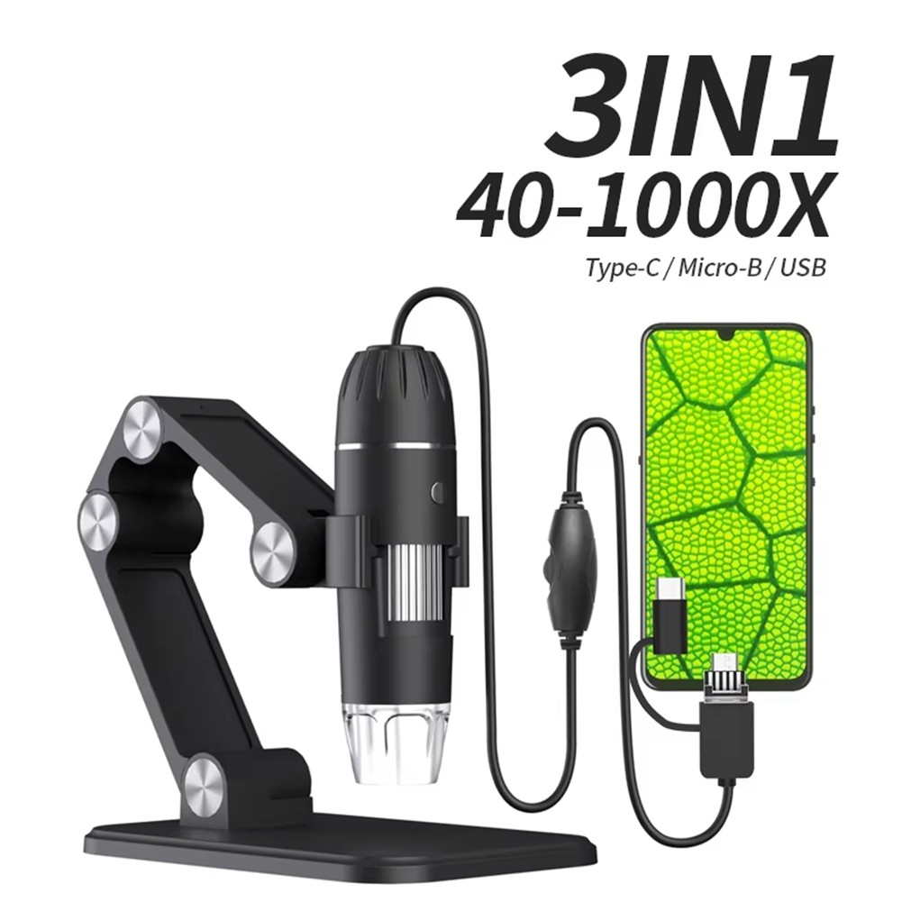 Digital Microscope Handheld USB Inspection Camera 50x-1600x with Stand 87558