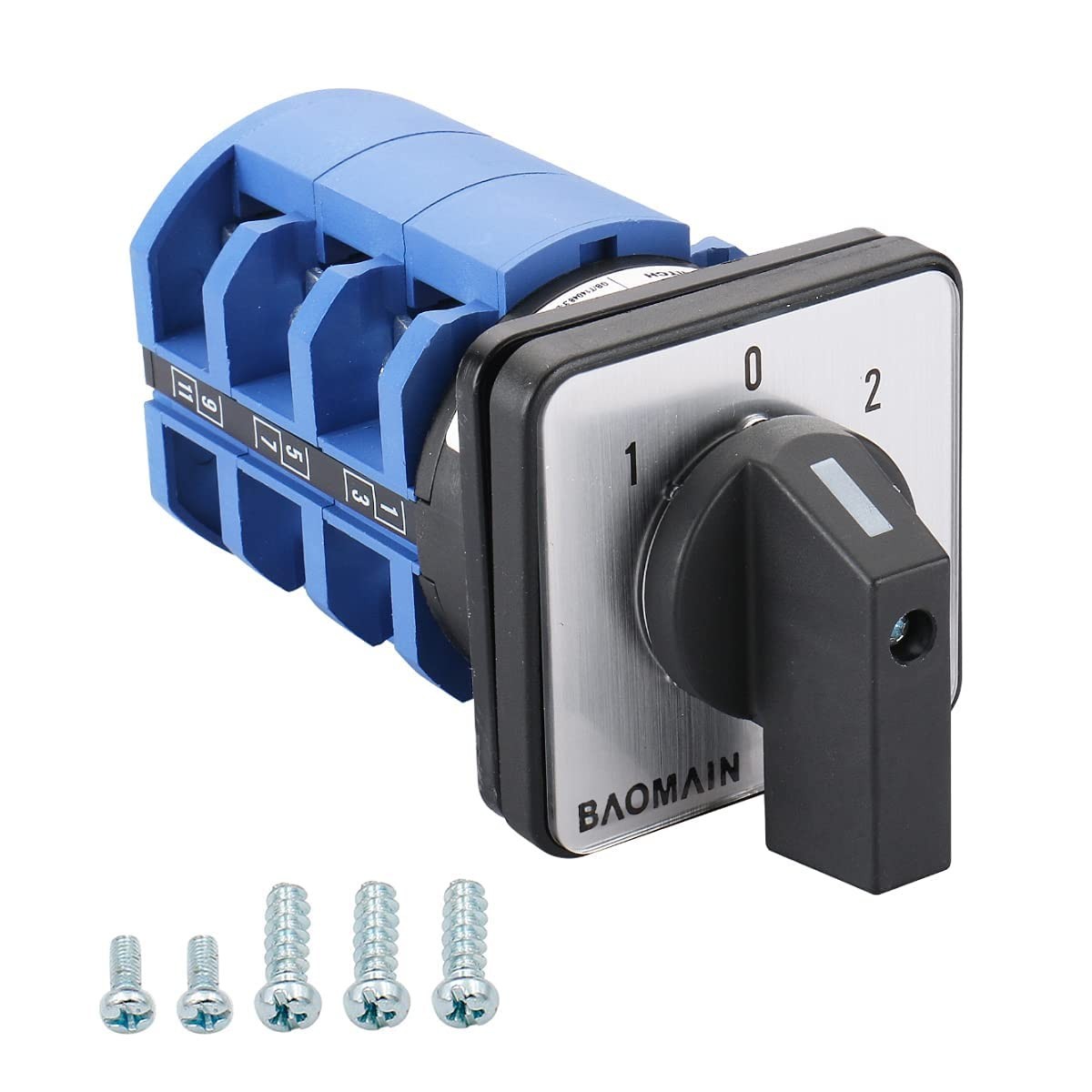 Durable 12-Terminal Rotary Switch with 3-Position Circuit Selection Capability