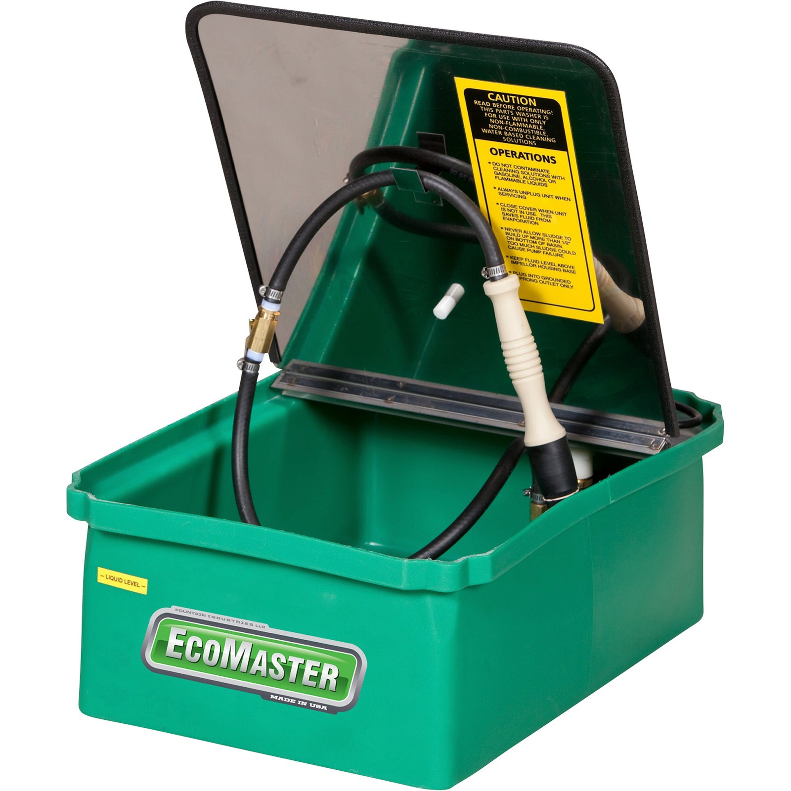 EcoMaster 5-Gallon Heated Benchtop Aqueous Parts Washer, Model# EM5H