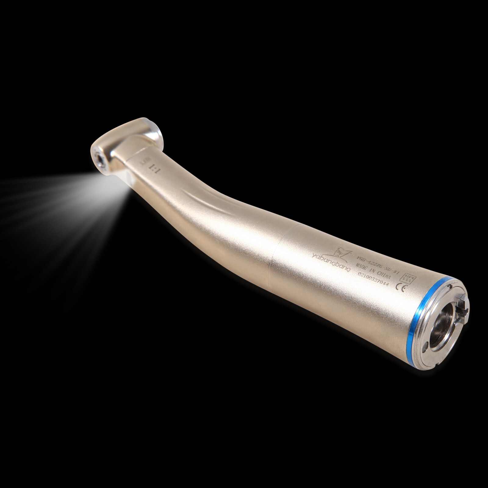 Dental 1:1 LED Fiber Optic Contra Angle Handpiece Fit NSK E-type Internal YQ