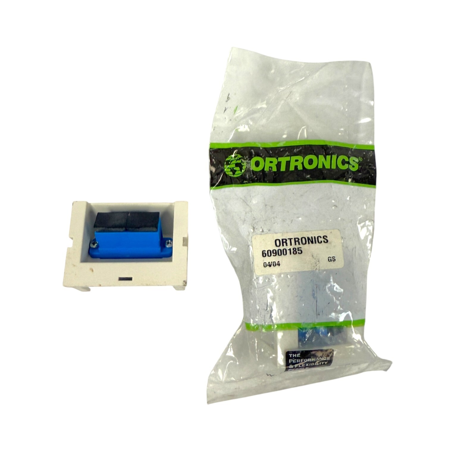 Ortronics 60900185 Series II SC Duplex Fiber Adapter Plate Angled 60 Dg, 2 Pcs