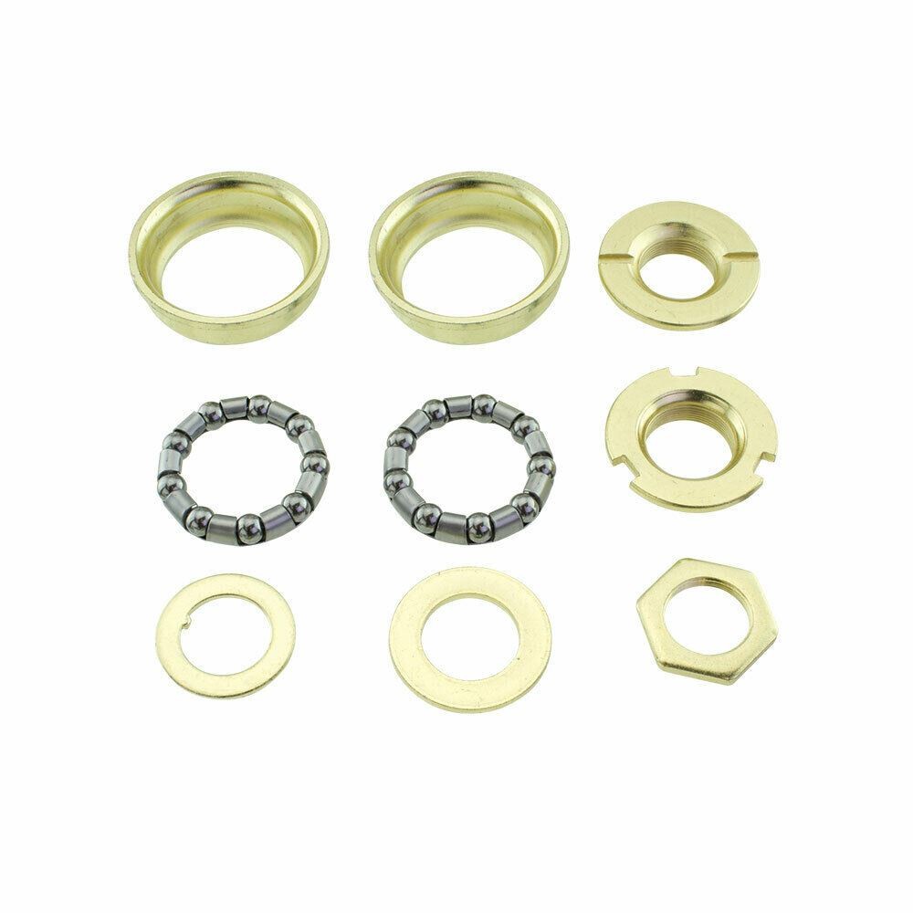 Bottom Bracket Set Gold For 1 PC Crank 5/16x9 BMX Cruiser Bike Lowrider Bicycle