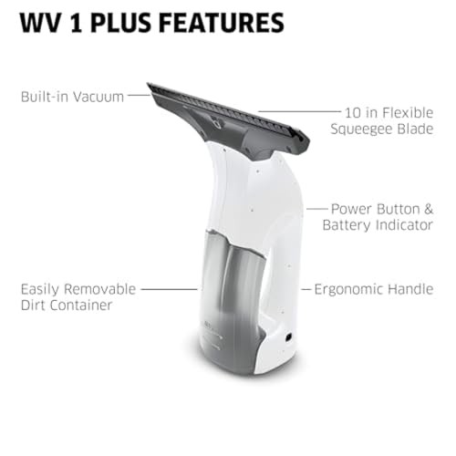 Kärcher WV 1 Electric Window Vacuum Squeegee 10" - Perfect for WV 1 White