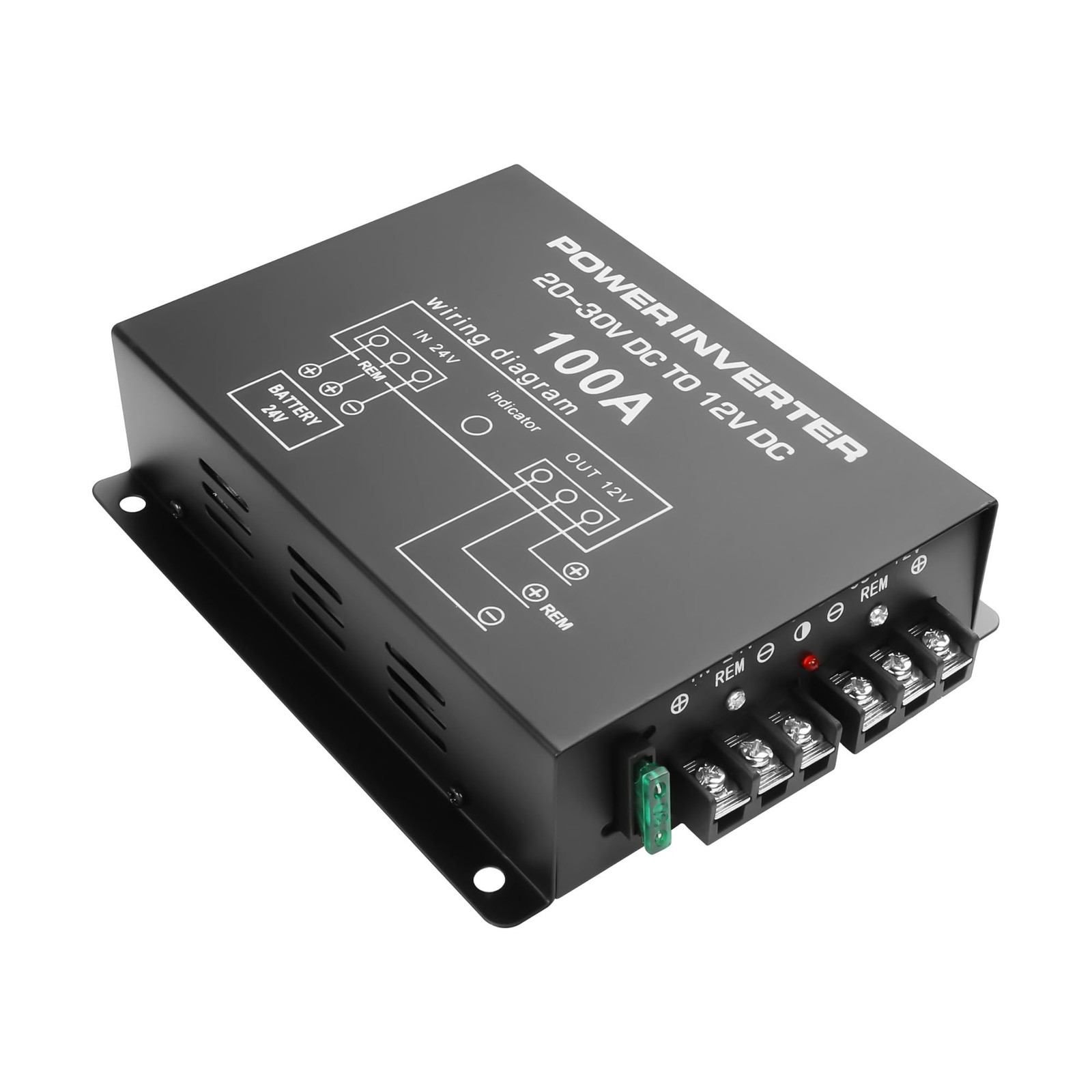 24V to 12V DC Step-Down Converter 100A 1200W for Car Truck Vehicle