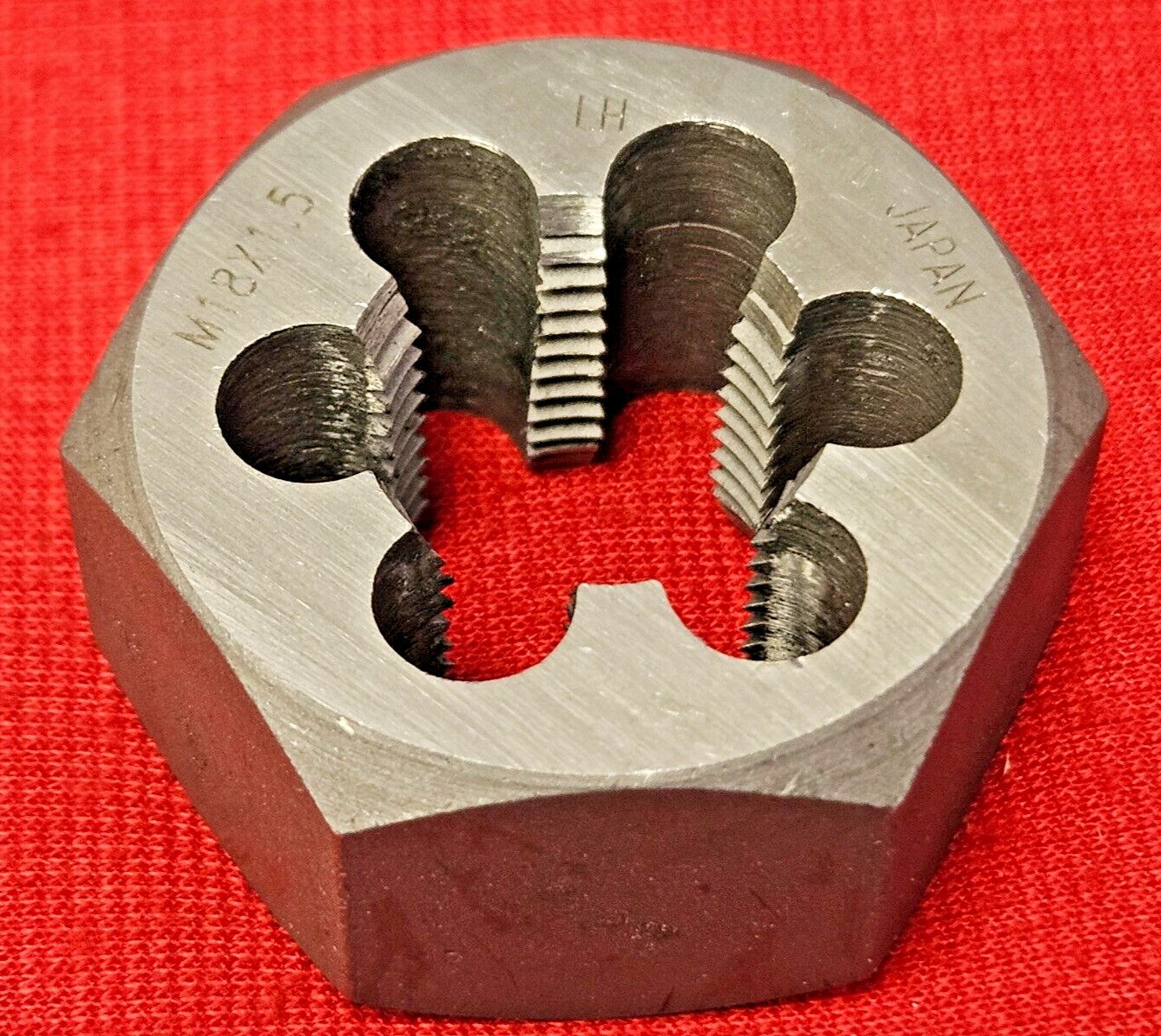 Alfa M18 X 1.5 18MM LEFT HAND MHD70772L Metric Carbon Hex Die 1.4" CS LH
