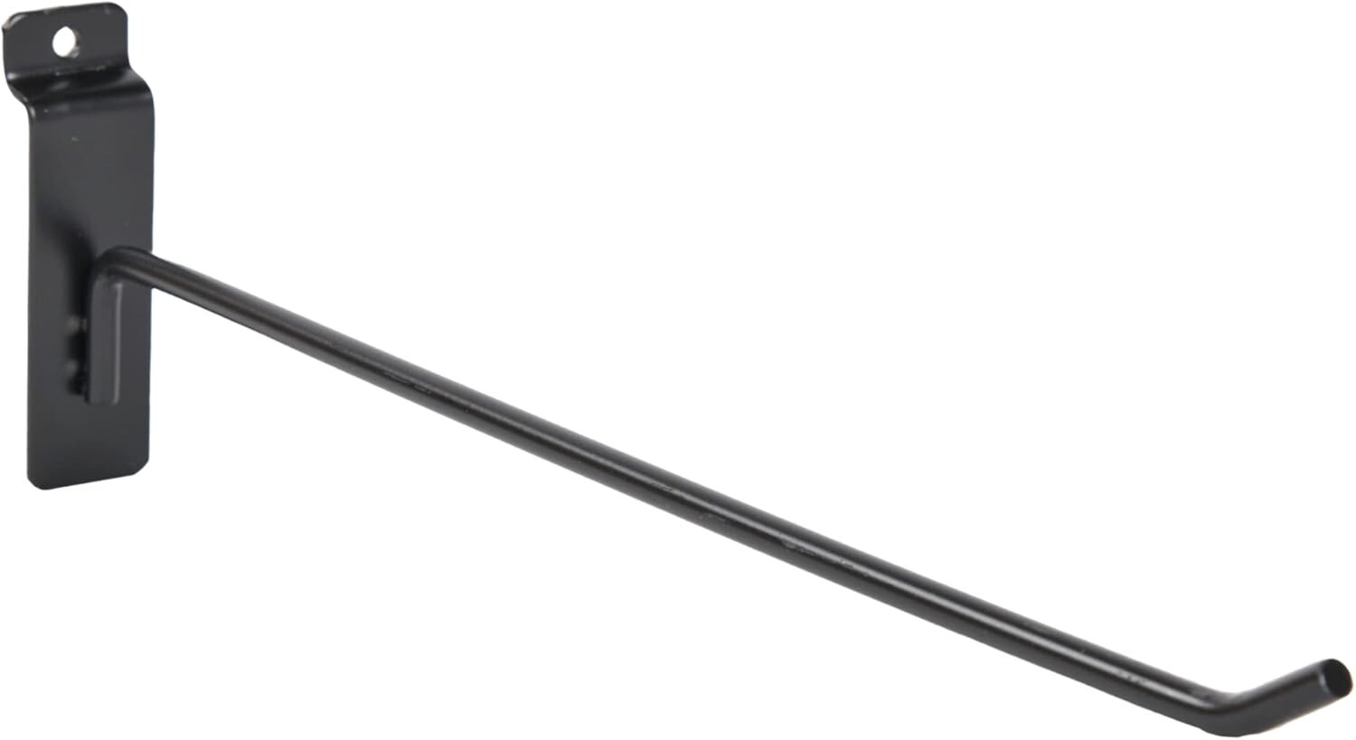 25  Black 12" Slatwall Peg Hooks Slat Wall Retail Display 6mm Diameter Tubing