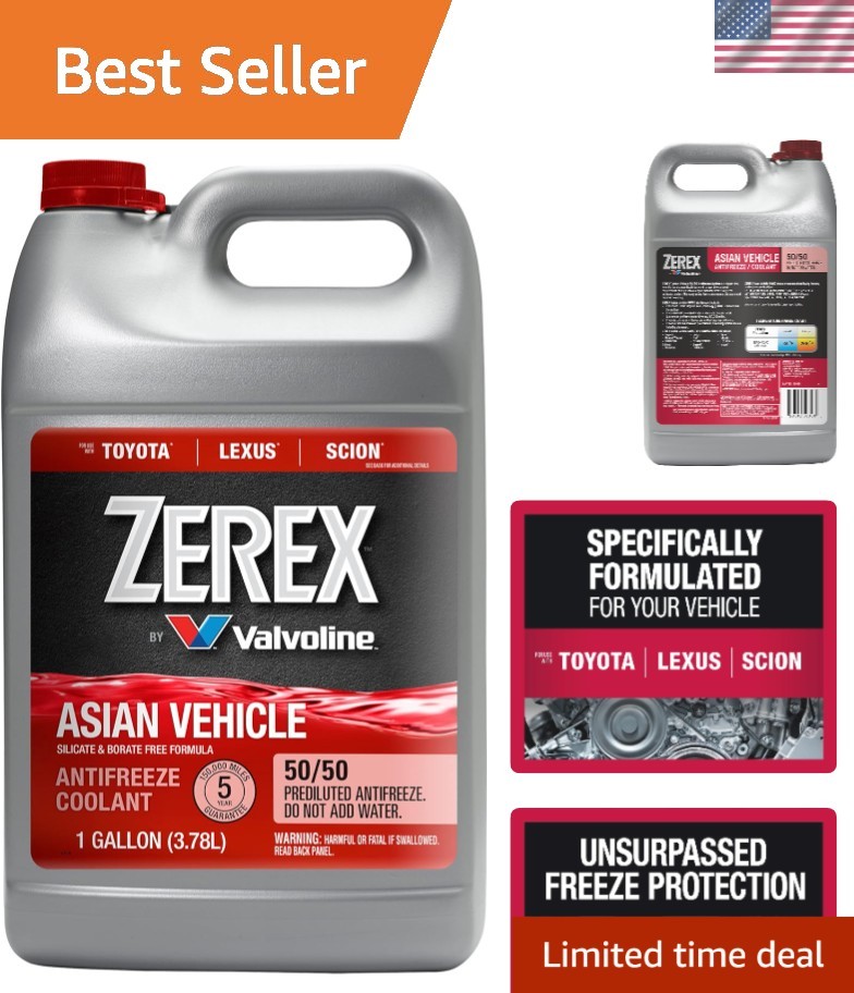 1 Gallon Ready-to-Use Antifreeze for Asian Makes - Rust & Corrosion Protection