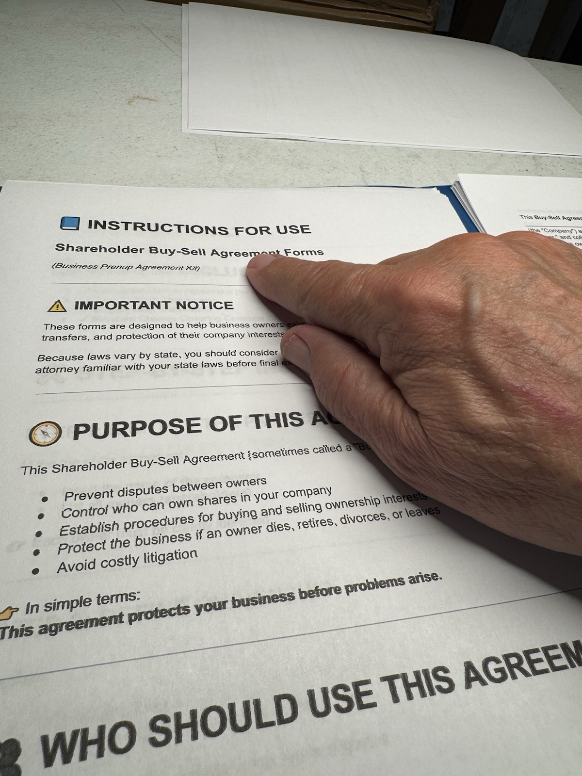 Buy Sell Shareholder Agreement