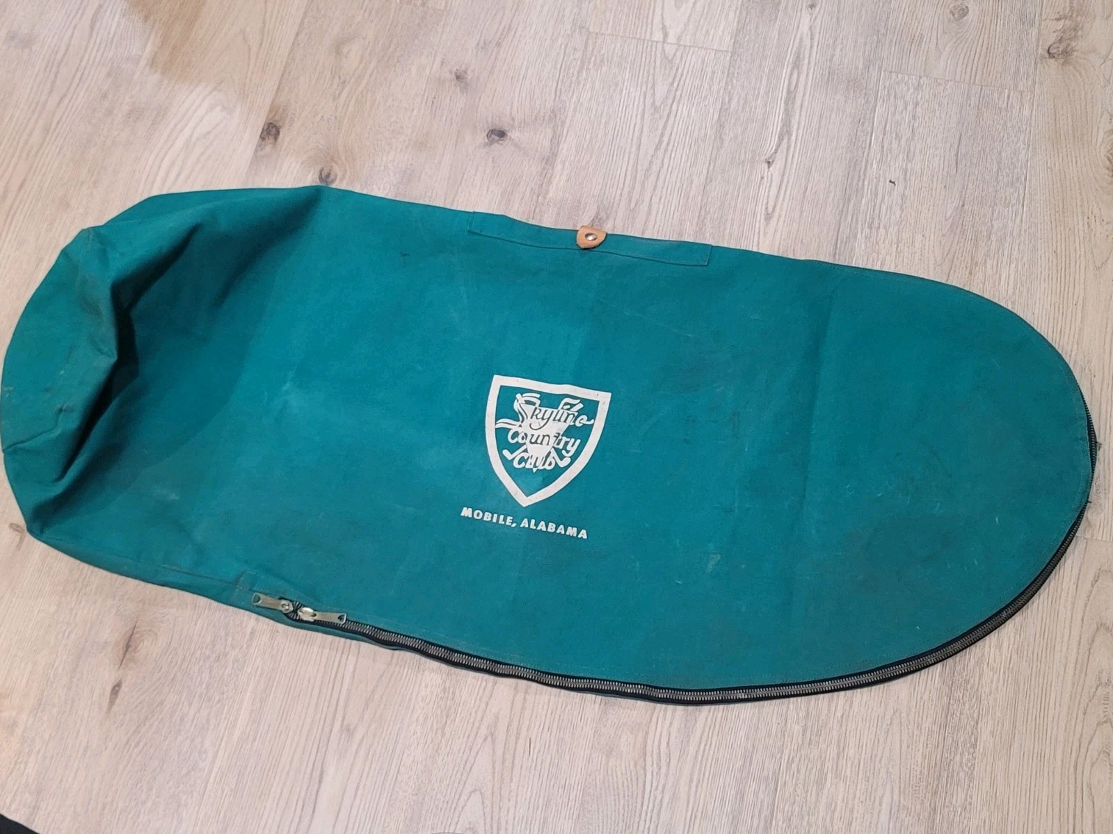 Vtg 60s Skyline Country CLUB Mobile AL (Heron Lakes) Canvas Golf Bag Cover SCOTT