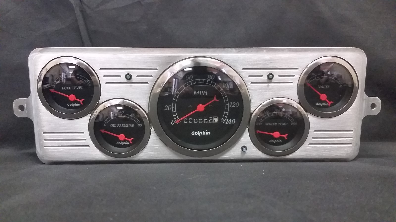 1939 Chevy Car 5 Gauge Dash Panel Cluster Set 39 Black