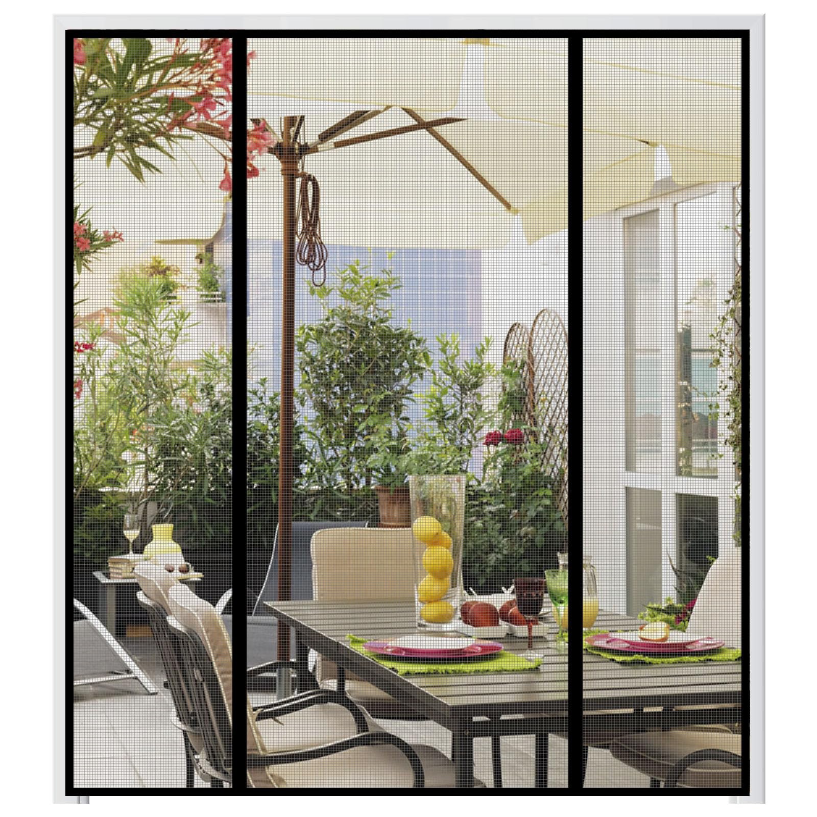 wohomzy Magnetic Screen Door Fits Size 64" x 96, x 96", Black