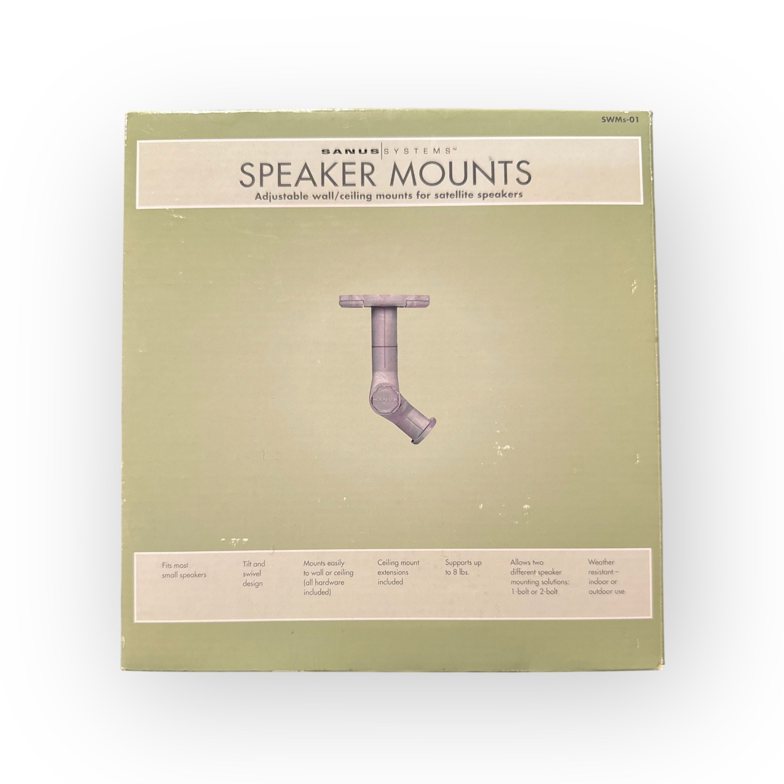 Speaker Mounts Sanus Systems Indoor/Outdoor Wall/Ceiling Model SWMs-01