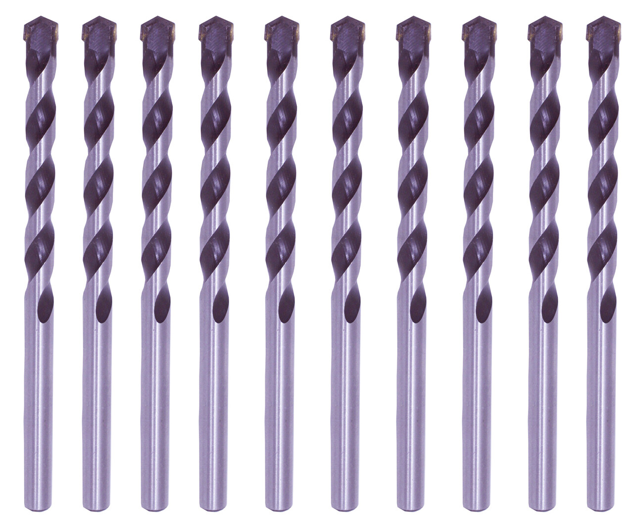 10Pcs 1/8" Masonry Drill Bit Set Carbide tip Black/White Stone Bricks Concrete