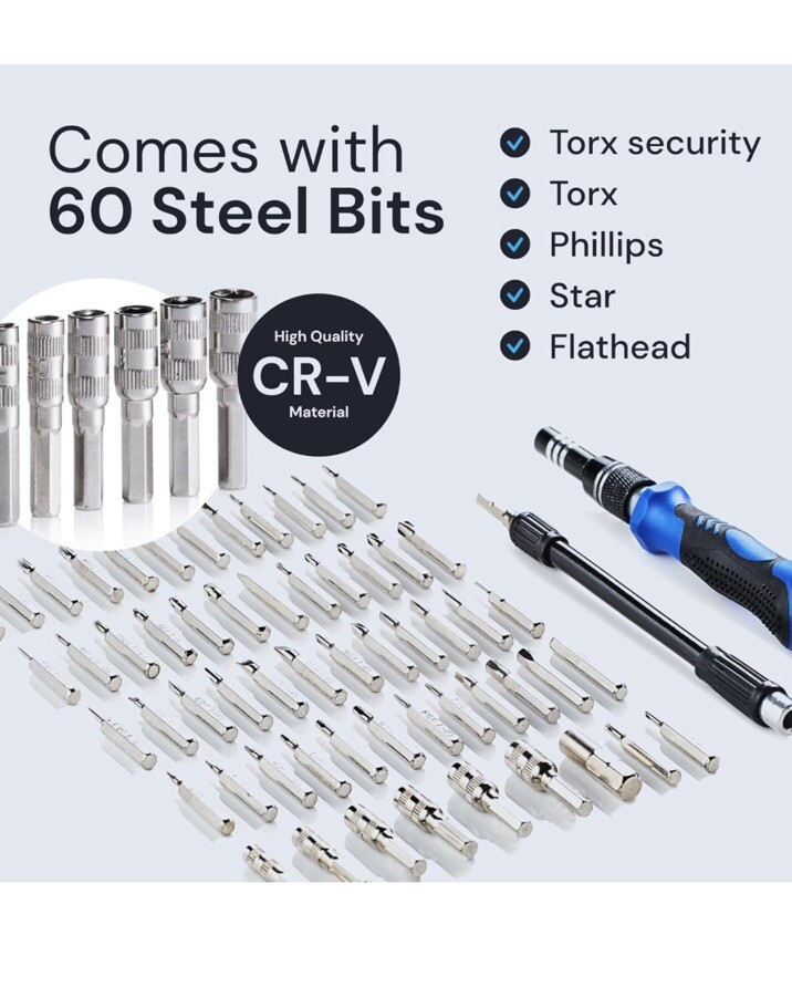 Precision Screwdriver Multipurpose 60pc Set Brand New Sealed Gift Set Foundry 40