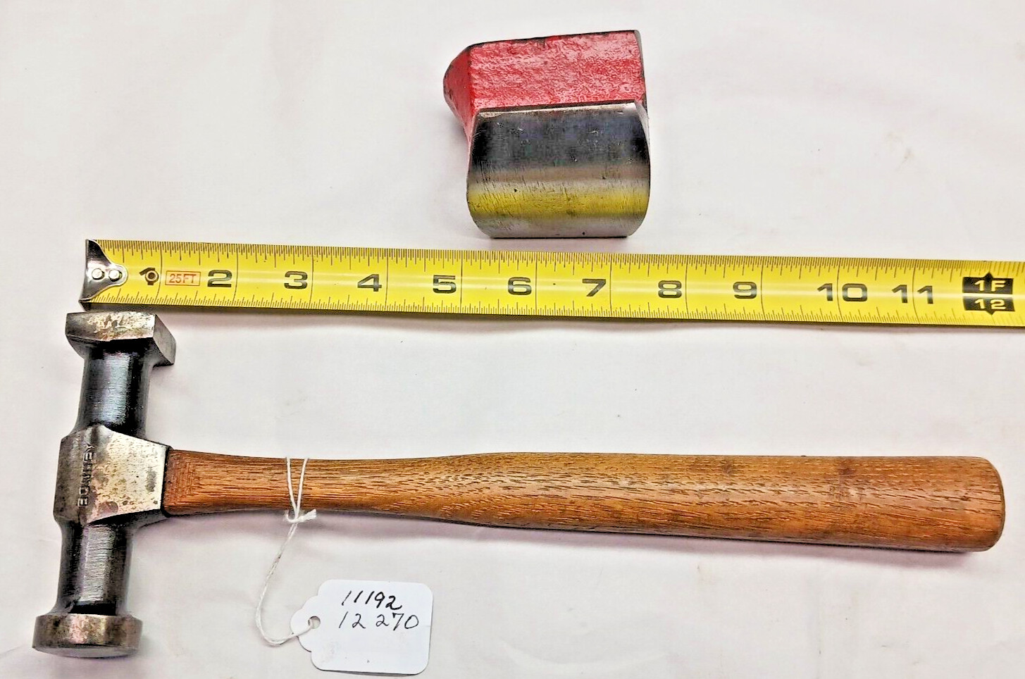 Auto Body Tools, Vintage BONNEY Dolly-Dent Hammer & unmarked Anvil