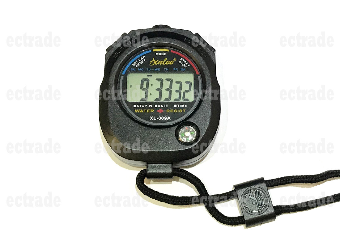 Watch Digital Sports Stopwatch Timer Stop Professional Handheld LCD Chronograph