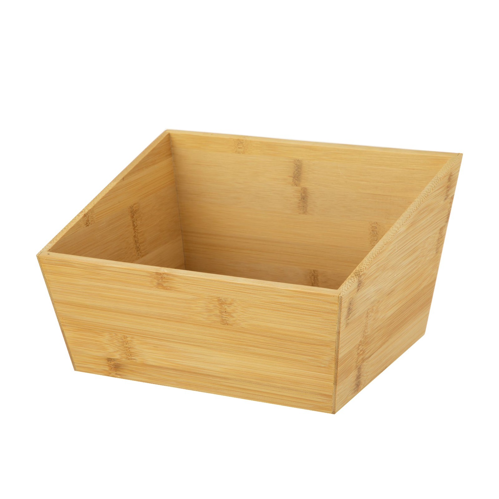 2-Pack Bamboo Basket Organizers, 10.5" L x 8.5" W x 6" H, Natural
