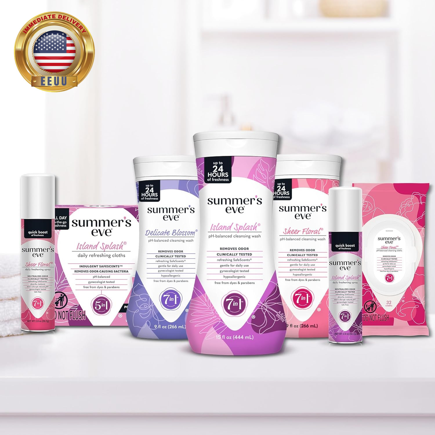 Blissful Escape Feminine Wipes, Gentle Ph-Balanced Formula Helps Control Vaginal