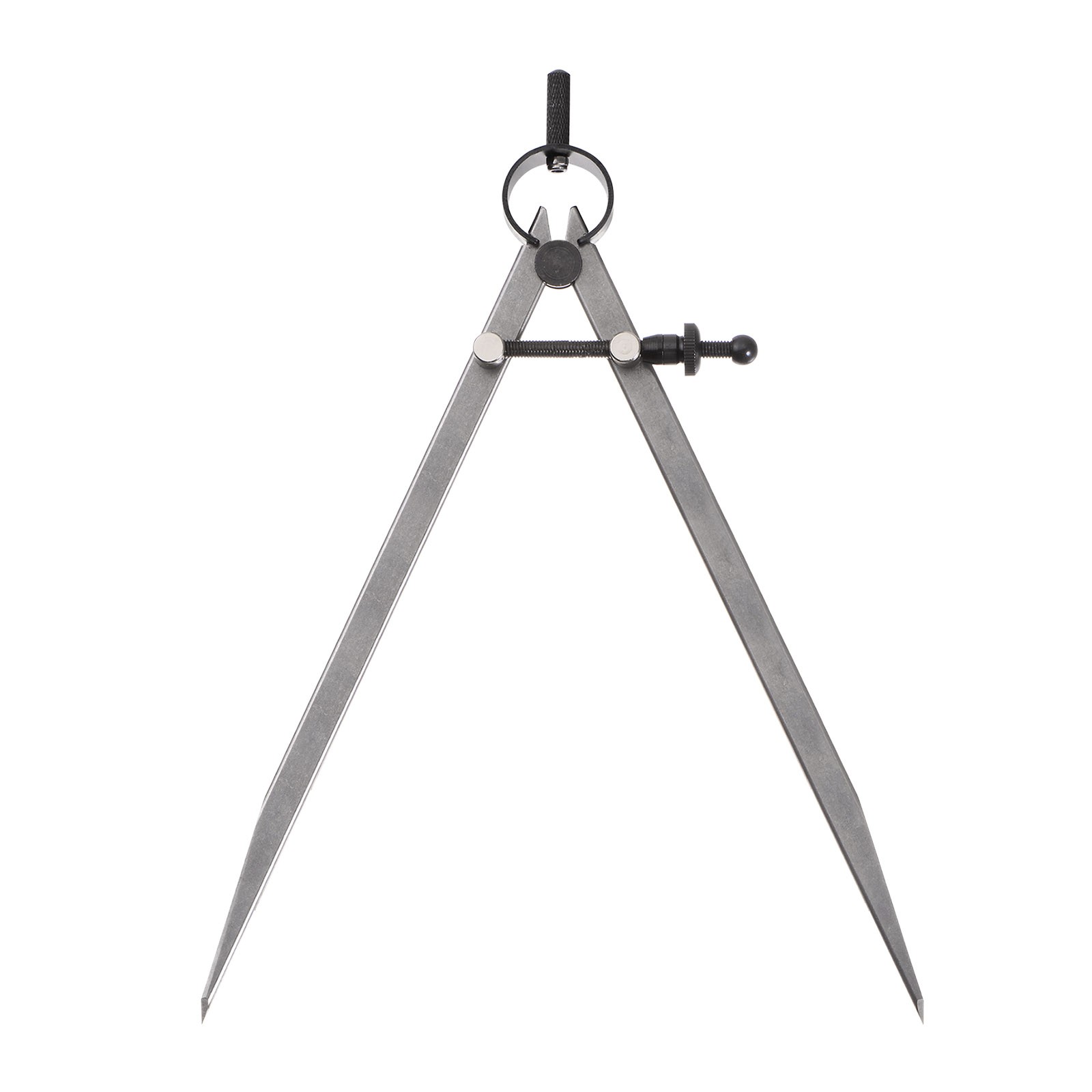 Spring Joint Caliper 10" Carbon Steel Spring Divider w Solid Nut Flat Leg