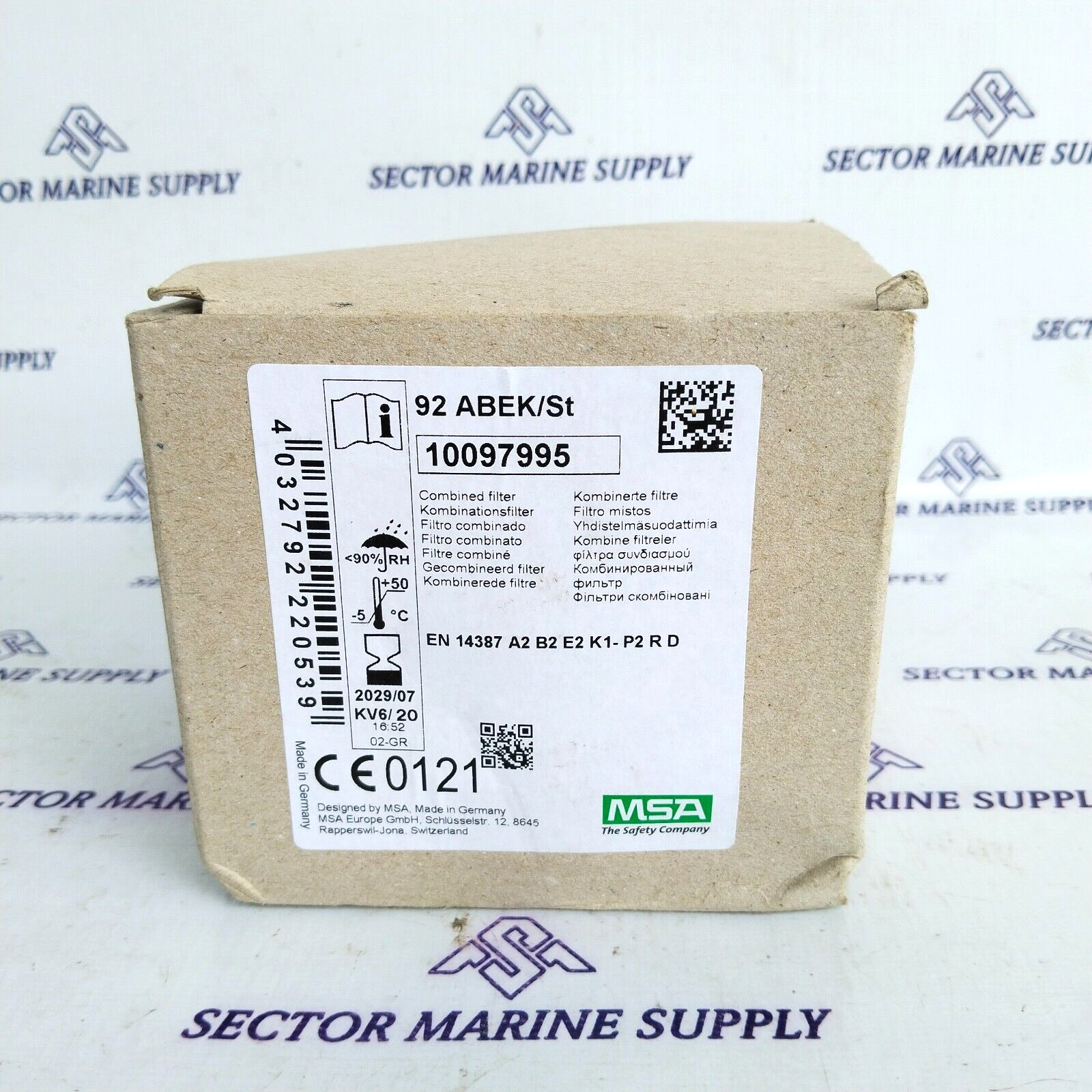 MSA D2055790/10097995 Full Face Mask 3S Basis Plus With Combination Filter