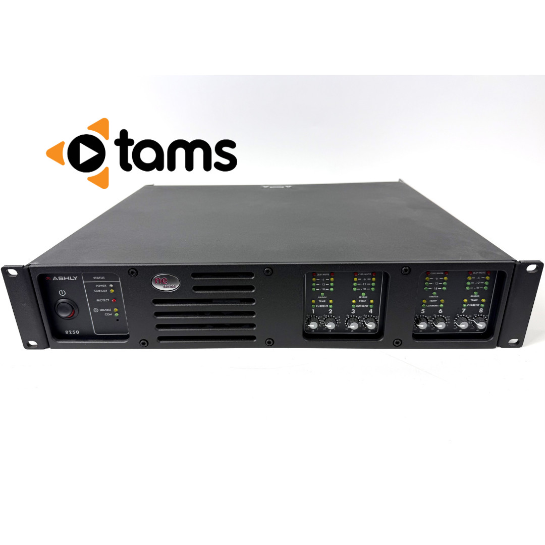 ASHLY ne8250pe Network Enabled 8-channel Amplifier BLK