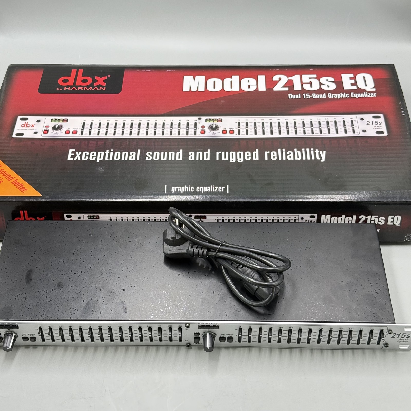 DBX 215s 15-Band Dual Channel Graphic Equalizer Switchable ±6 or ±15 dB