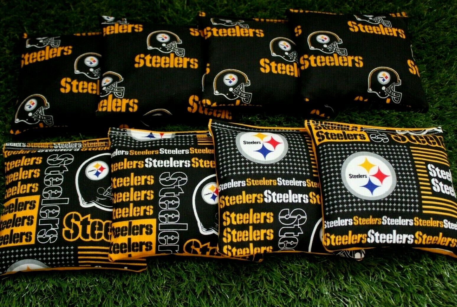 Cornhole Bean Bags Set of 8 ACA Regulation Bags PITTSBURGH STEELERS