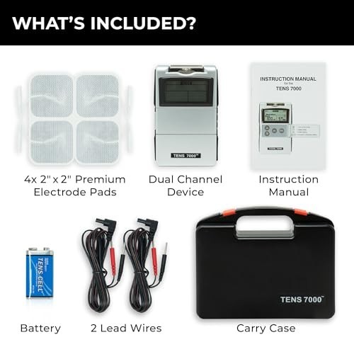 Digital TENS Unit Muscle Stimulator for Pain Relief - Back, Neck, Sciatica, Shou