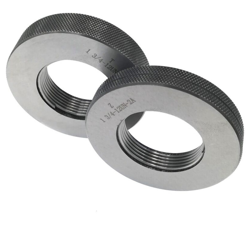 Thread Ring Gage 1" 3/4-12 UN 2A Thread Ring Gauge GO NOGO 1 3/4-12 UN 1 Set